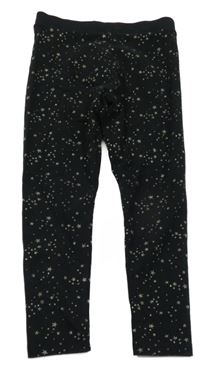 Čierne bodkovaná é legíny s hviezdami Next