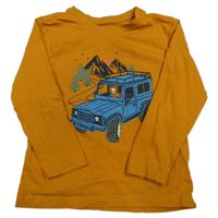 Medové triko s jeepem Primark