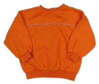 Červená oversize mikina s pruhom George