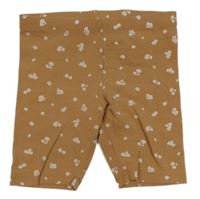 Hnedé vzorované elastické kraťasy H&M