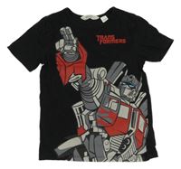 Čierne tričko s Transformers H&M