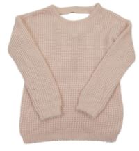 Ružový vzorovaný chlpatý sveter Primark