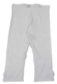 Biele capri legíny s mašľami H&M