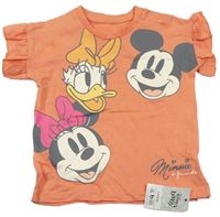 Oranžové tričko s Minnie a kamarády zn. George