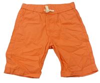 Oranžové plátěné kraťasy H&M