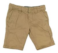 Béžové plátěné chino kraťasy Denim Co.