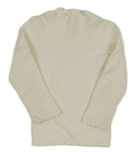 Smotanový ľahký rebrovaný sveter zn. Nutmeg