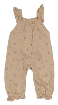 Světlerůžové laclové květované tepláky M&S