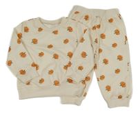 2 set - smetanová mikina s dýněmi + tepláky shein