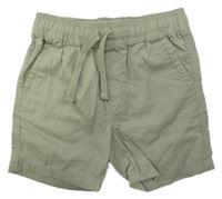 Khaki plátěné kraťasy Primark