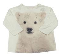 Smotanové tričko s ledním medvěďom Tu
