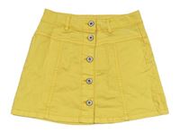Žltá rifľová sukňa Garcia Jeans