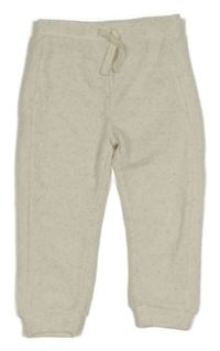 Béžové melírované úpletové tepláky Primark