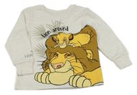 Béžové melírované triko - Lví král Disney