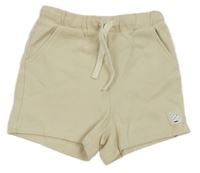 Béžové žebrované kraťasy H&M