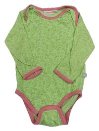 Zeleno-růžové květované body Liegelind