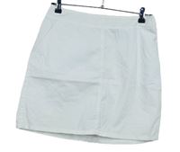 Dámska biela plátenná sukňa H&M