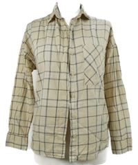 Dámská béžová kostkovaná halenka H&M