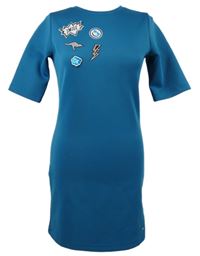 Dámské modré šaty s nášivkami Kangaroos 