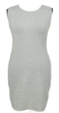 Dámske biele strukturované šaty