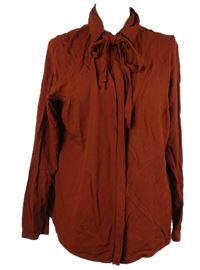 Dámská karmínová halenka s vázačkou Tom Tailor 