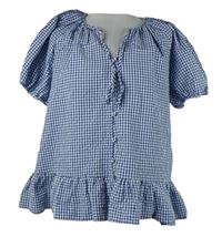 Dámská tmavomodro-bílá kostičkovaná halenka George 