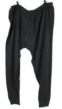Nové - Pánske tmavosivé spodné thermo nohavice Kamjeans vel. 8XL