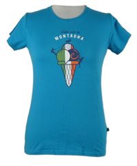 Dámské tyrkysové tričko se zmrzlinou 