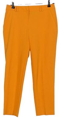 Dámske oranžové nohavice s pukmi Dorothy Perkins