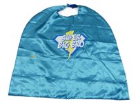 Kostým- modrý plášť s nápisem 