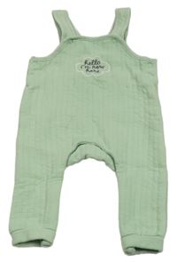 Světlezelené žebrované laclové tepláky s nápisem Ergee