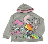 Sivá mikina s My little pony a kapucňou