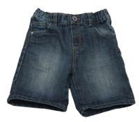 Tmavomodré rifľové kraťasy