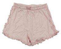 Svetloružové teplákové kraťasy Nutmeg
