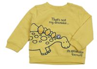Žltá mikina s dinosaurom