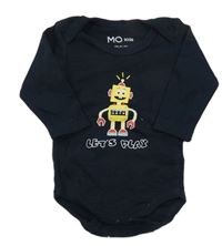 Tmavomodré body s robotom MO kids