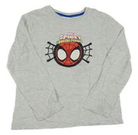 Šedé melírované triko se Spidey Marvel