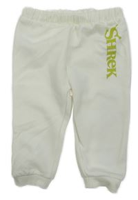Smetanovo-zelené tepláky s nápisem Shrek Primark