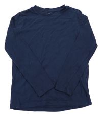 Tmavomodré tričko H&M