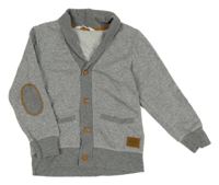Šedý propínací svetr H&M