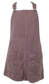 Dámské růžové manšestrové laclové šaty Topsop