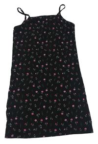 Čierne kvetované šaty Primark