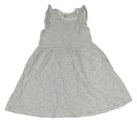 Bielo-čierne pruhované bavlnené šaty H&M