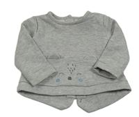 Sivá mikina s ňufáčikom  zn. Vertbaudet