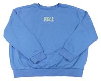 Modrá mikina s nápisom Matalan