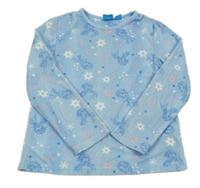 Světlemodré plyšové pyžamové triko - Ledové království Disney