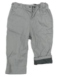 Sivé plátenné nohavice Obaibi