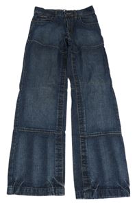 Tmavomodré wide leg rifle C&A