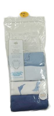 Nové - 4x bílo-modré body s dinosaury Primark