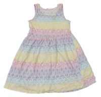 Farebné vzorované bavlnené šaty H&M
